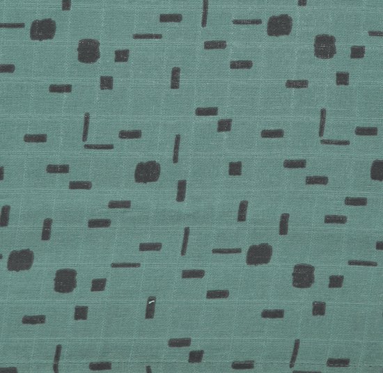 Briljant Baby - Multidoek Hydrofiel XL Art - Swaddle - Inbakerdoek - 120 x 120 - Groen - 3 Stuks van Merkloos — afbeelding 4