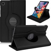 Samsung Tab A7 Lite Hoes bookcase - Galaxy Tab A7 Lite hoes 8.7 360 draaibare case Hoesje - Zwart