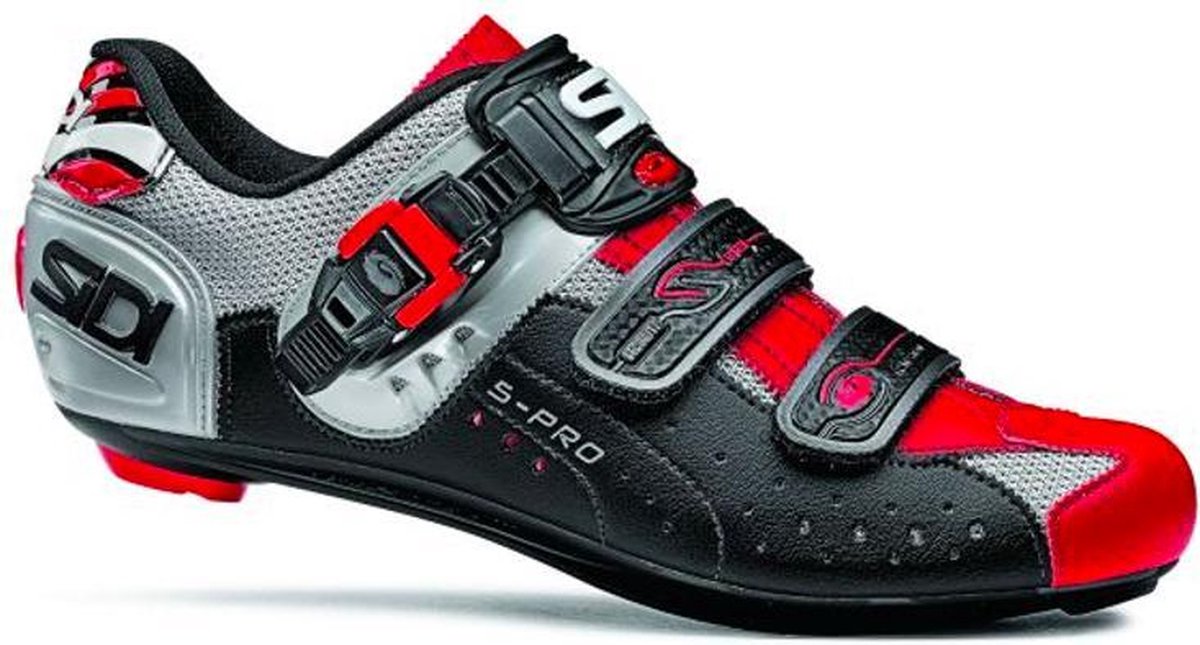 Sidi Scarpe Genius 5- Pro - Chaussures Vélo Route - Acier Zwart Rouge -  Taille 38 | bol