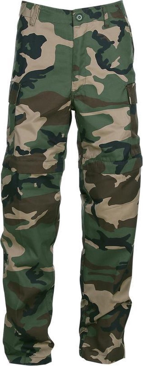 Fostex Garments Afritsbroek Woodland Camo Aop