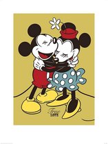 Pyramid Mickey and Minnie Mouse True Love Kunstdruk 60x80cm Poster - 60x80cm