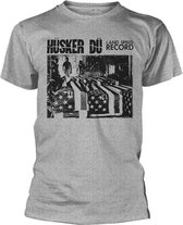 Hüsker Dü Heren Tshirt -L- Land Speed Record Grijs