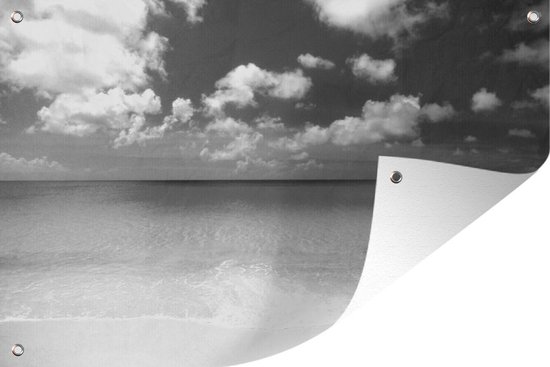 Knip Strand op - zwart wit