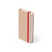 Cahier A6 | cahier à couverture rigide | avec élastique rouge