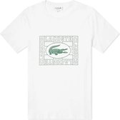 Lacoste Heren T-shirt - White - Maat S