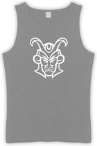 Grijze Tanktop sportshirt met Witte “ Loki Logo “ Print Size XXXL