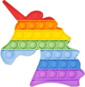 Fidget Pop - Pop It - Fidget Toy - 12,5 cm - Regenboog Eenho - TikTok
