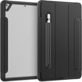 Shock Proof Book Case met Autowake & Penhouder iPad 7 / iPad 8 - Zwart