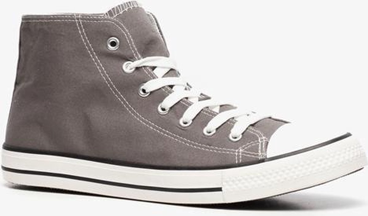 Hoge canvas heren gympen - Grijs - Maat 41 | bol.com