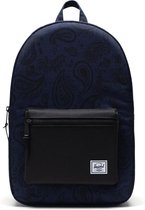 Herschel Settlement - Paisley Peacoat/Black | Rugzak met Laptopvak - 23L Opbergruimte - Tijdloos en Praktisch Design  voor Mannen en Vrouwen  - Paisley