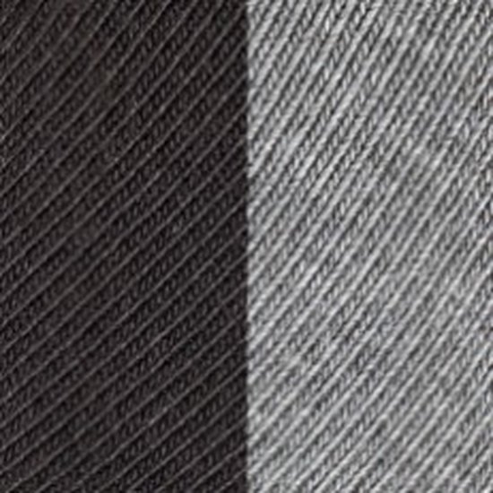 Textuur van donkergrijs en lichtgrijs gebreid materiaal.