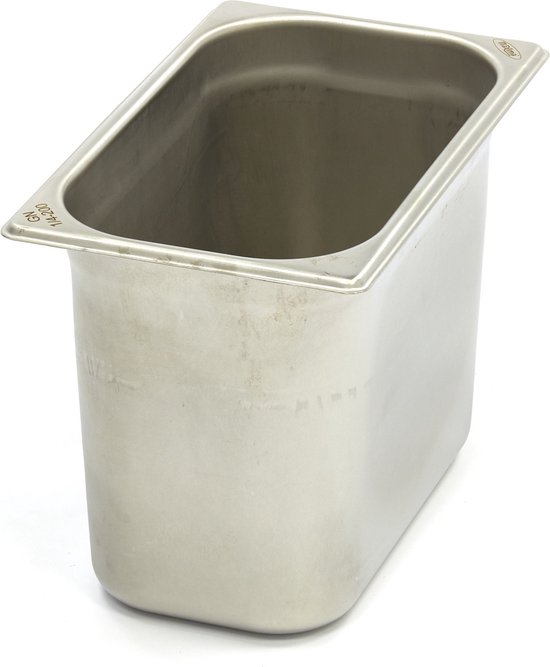 RVS Gastronorm bak GN bak 1/2 Diepte 100 mm Horeca - Horecacentrum Brabant