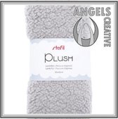 Plush, lamsvel licht grijs, Afmeting: 30 cm x 40 cm, 100% polyester