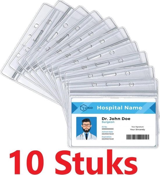 Nathaniel Ward Inactief globaal ID badgehouders naamkaarthouders transparant 10 stuks / Hoesjes voor pasjes  en kaarten... | bol.com