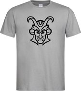 Grijs T-shirt met Zwarte “ Loki Logo “ print maat L