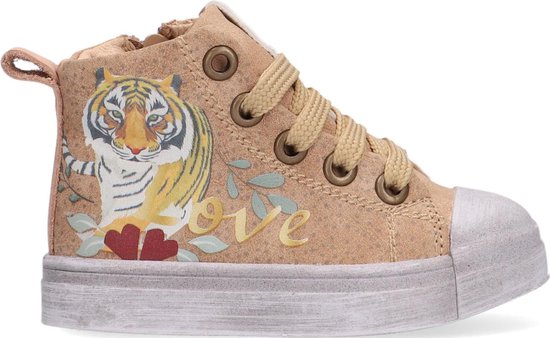 Shoesme Sh21w020 Hoge sneakers - Leren Sneaker - Meisjes - Beige - Maat 27  | bol.com