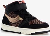 Blue Box hoge meisjes sneakers met luipaardprint - Zwart - Maat 22