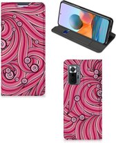 GSM Hoesje Xiaomi Redmi Note 10 Pro Foto Hoesje ontwerpen Swirl Pink