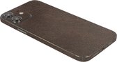ScreenSafe Skin iPhone 12 Mini Brown Leather zonder logo