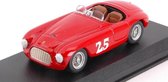 De 1:43 Diecast Modelcar van de Ferrari 166MM Touring Barchetta #25 Winnaar van de Palm Springs in 1951. De bestuurder was M. Lewis. De fabrikant van het schaalmodel is Art-Model. Dit model is alleen online verkrijgbaar