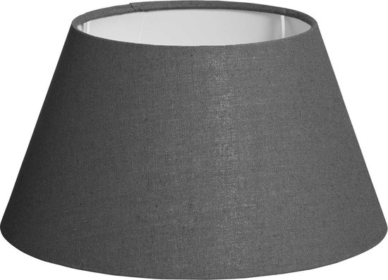 Lampenkap velvet - grijs - Ø30 cm – lamp onderdelen - verlichting - tafellamp