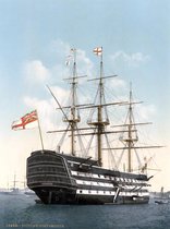 Grafika HMS Victory in Portsmouth, 1900 - Puzzel 2000 Stukjes