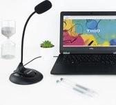 Flexible multimedia microfoon  3.5 mm jack black -USB Microfoon met Statief- pc desktop