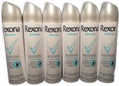 Rexona - Deodorant - Woman - Crystal Clear Aqua - 0 % Alcohol - Anti Transpirant - 24 HR - Handtas model - Voordeelverpakking 6 x 75 ml