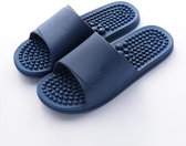 Massage slippers - Anti-slip voetmassage badslippers - Gezondheidsslippers - Blauw - maat 44/45