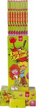 Funlab Xtra Long Bubble Gum 85 gram // 48 stuks // trakteren // kauwgom // traktatie voor jongens & meisjes // trakteren op school // School traktatie