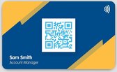 TapToConnect Digitaal Gepersonaliseerde Visitekaartje - Premium - Met NFC-chip En QR-code - 8,6 x 5,4 cm - Kunststof