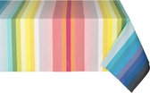Kleurmeester.nl | Rond tafelkleed Marquises - katoenen stof| 150 cm diameter | Multi color gestreept