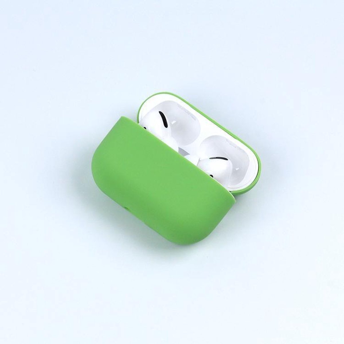 Apple AirPods Pro Hoesje - Groen - Siliconen - Case - Cover - Soft case
