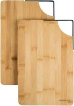 Snijplank bamboe 2 delig - Snijplank bamboe met handgreep - bamboe - snijplank - snijplanken - snijplankenset