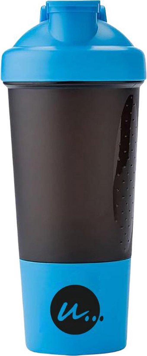 LIFESTYLE 10 SHAKEBEKER | EXTRA BODEM COMPARTIMENT POEDER | MIXBAL | BPA vrij | 500ml | Luxe | Stevi