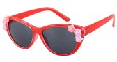 Zonnebril Kinderen - Bloemen - UV400 bescherming Cat. 3 - Glazen 46 mm - Rood