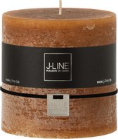 J-Line Cilinderkaars  Caramel Set van 6 stuks