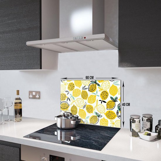 Achterwand - Keuken - Glazen Plaat - Voor Aan De Muur - Spatbescherming - 70 x 40 cm