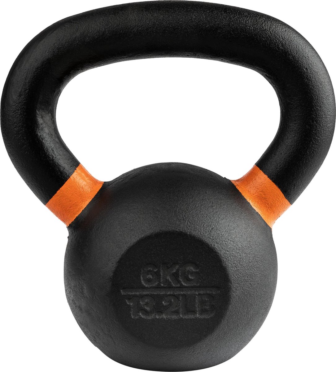 Wonder Core Kettlebell Power Coating 6 kg zwart en oranje