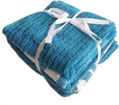 Keuken- & theedoekset ALEV - 1 vaatdoek - 2 thee- en 2 keukendoeken - Blauw - Set van 5