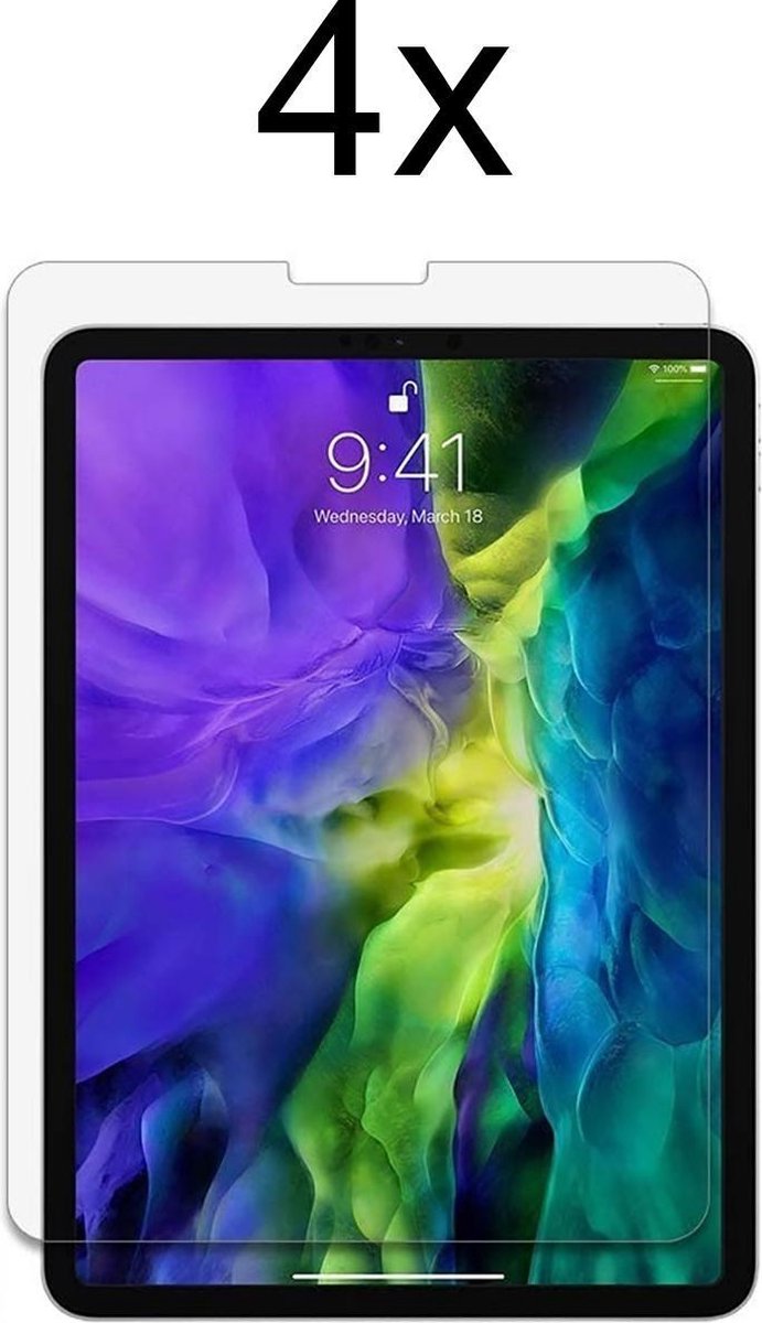 iPad Pro 2021 11.0 Screenprotector - iPad 2021 Screenprotector - iPad Pro Screen Protector Glas - 11.0 Inch - 4 stuks