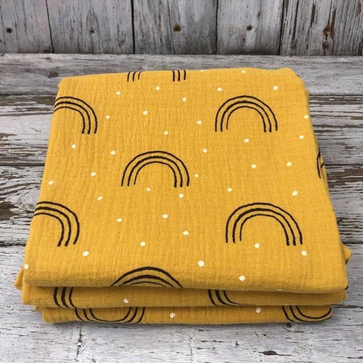 Goedkoopste Hydrofieldoeken - set - regenboog - okergeel - 60x60cm - 3 stuks