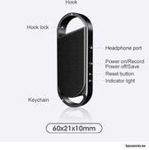 Geluidsrecorder - Voice recorder - Spy tool - Afluister apparaat