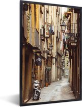 Fotolijst incl. Poster - Steeg - Barcelona - Spanje - 20x30 cm - Posterlijst