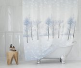 Zethome 8759 - Douchegordijn Blauw - 180x200 cm - Badkamer Gordijn - Shower Curtain - Waterdicht - Sneldrogend en Anti Schimmel -Wasbaar en Duurzaam
