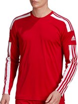 adidas - Squadra 21 Longsleeve Jersey - Voetbalshirt Lange Mouwen - L - Rood