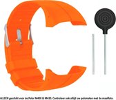 Siliconen Bandje - Geschikt voor Polar M400/M430 - Neon Oranje