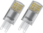 OSRAM 4058075449893 LED-lamp Energielabel E (A - G) Ballon 4.2 W = 40 W Warmwit (Ø x l) 20 mm x 52 mm 2 stuk(s)