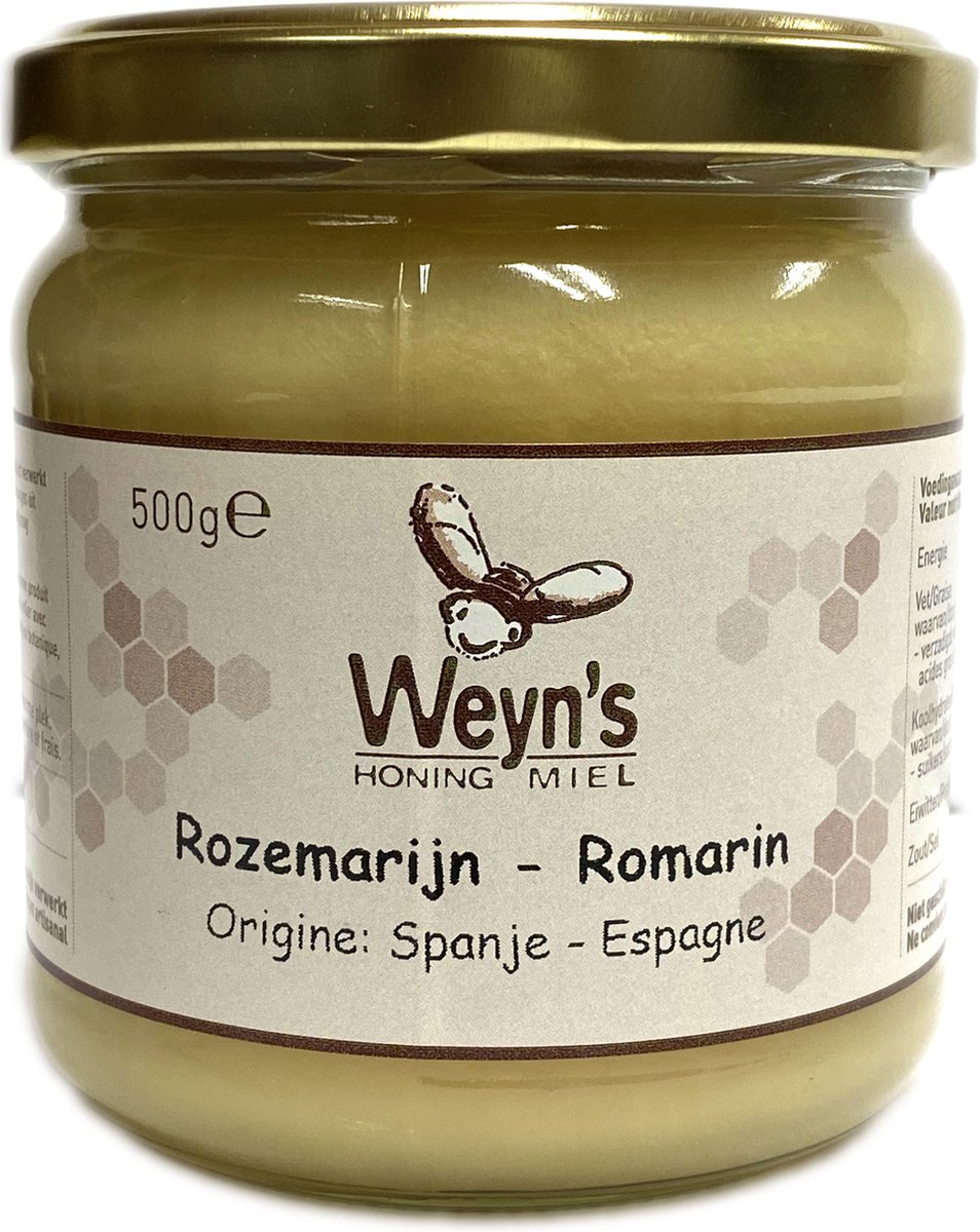 Rozemarijnhoning Spanje - 500g - Weyn's - Honingpot