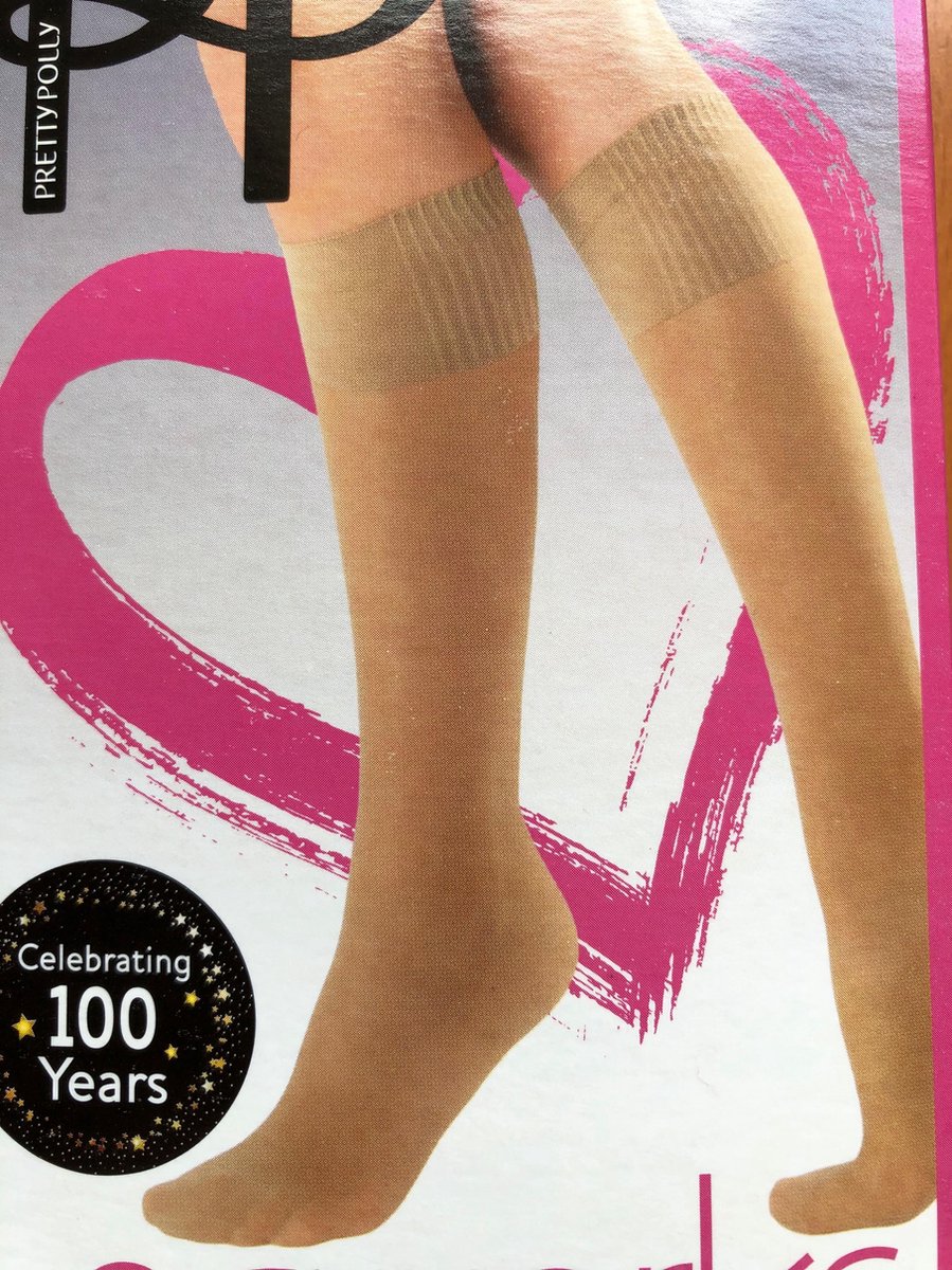 Pretty Polly Kniekousje - Steun gevend - Pantykousjes - Staande beroepen - 2 Paar Voordeelverpakking - 15 Den - One Size - Nude